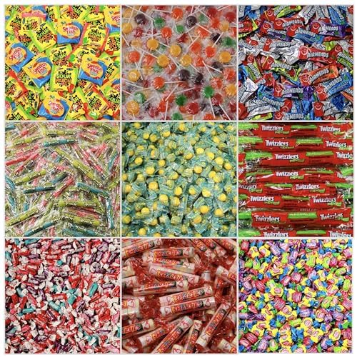 Ultimate Candy Variety Mix de 10 libras  Caramelos a granel  Paquete variado de dulces a granel  Caramelos envueltos individualmente  Bubble Gum,