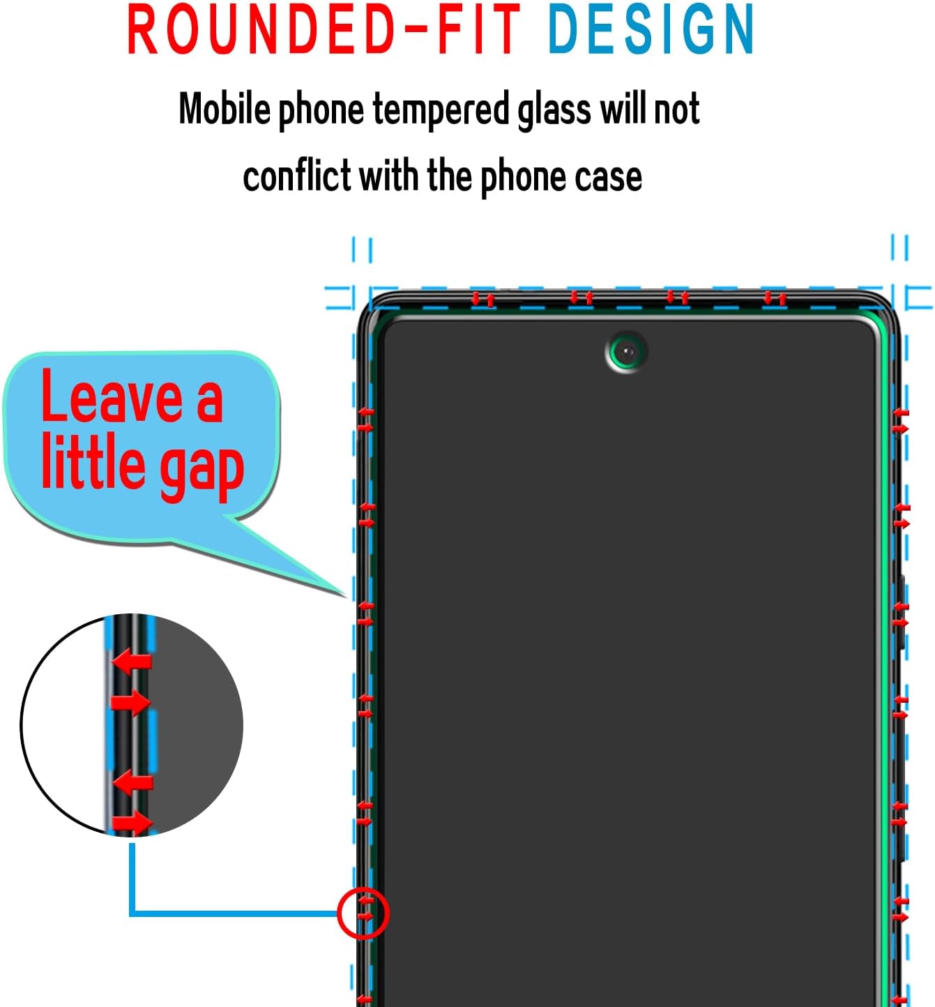 Slanku Paquete de 3 protectores de pantalla para Google Pixel 7 vidrio templado, compatible con lector de huellas dactilares, dureza 9H,