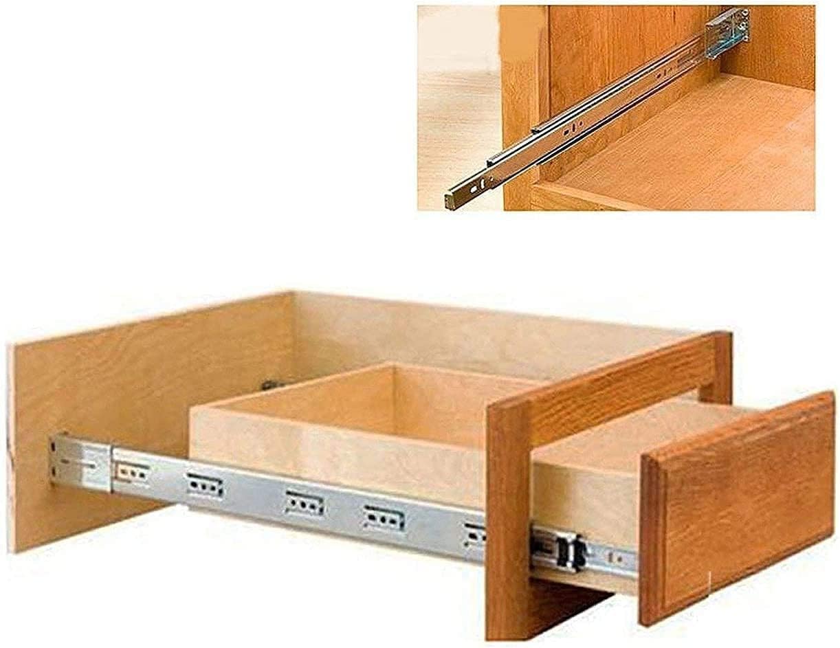 homdiy – 10 pares de soportes de montaje trasero de metal para cajones, soportes de cajón de gabinete para gabinete con marco frontal, 1.37 pulgadas
