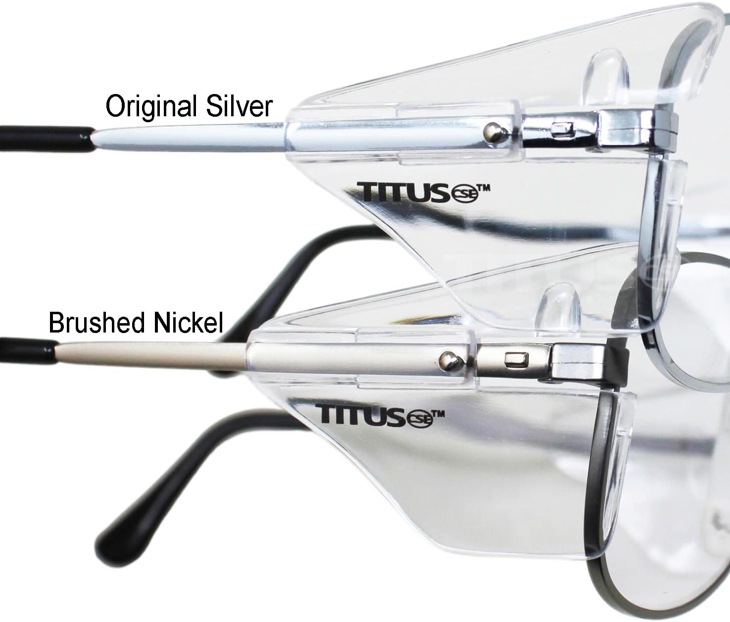 TITUS G77 – Gafas de seguridad con montura de metal premium Aviator Z87+, Z87.1, protección lateral, para disparos de motocicleta, DOT ANSI CE
