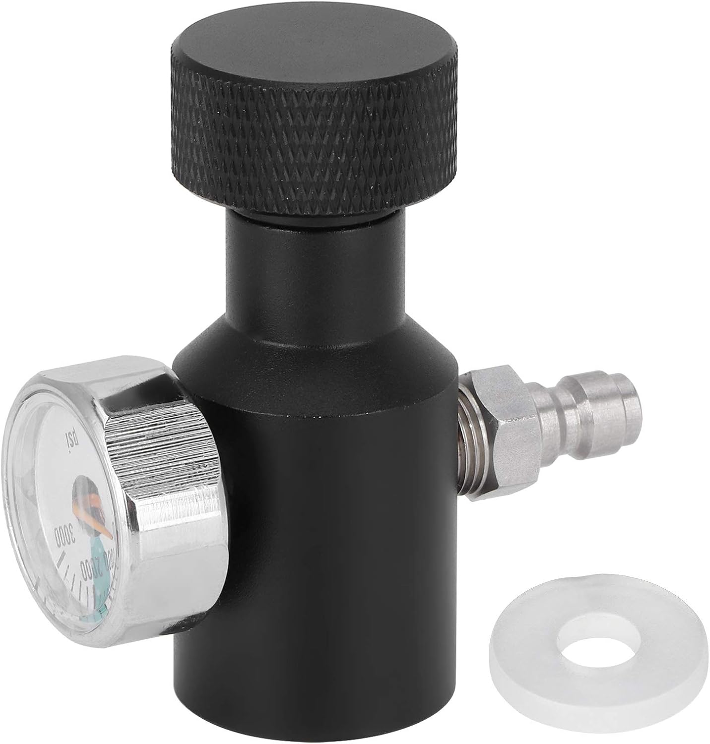 Estación de llenado de tanque de CO2, adaptador de carga, accesorio regulador, conector macho para herramientas de adaptador de recarga de cilindro