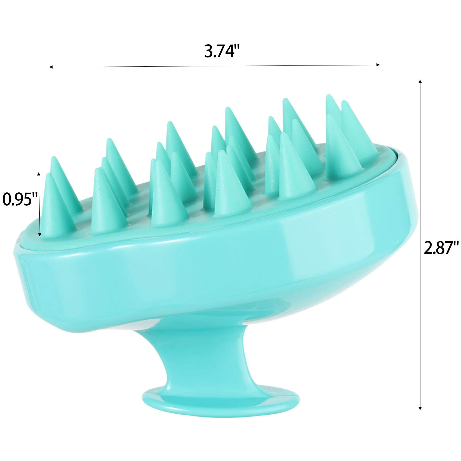Cepillo de champú para el cabello, masajeador de cuero cabelludo, limpiador de cuero cabelludo, herramienta de lavado de cabello para todo tipo de