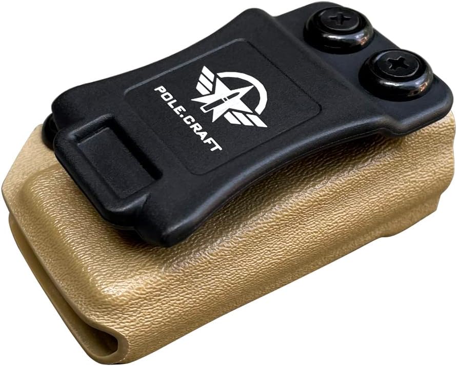 POLE.CRAFT IWBOWB – Funda para cargador Kydex – Mag Carrier se adapta a 0.354 in .40 Double Stack0.354 in .40 Single Stack – P365 1911 Glock 19 19X