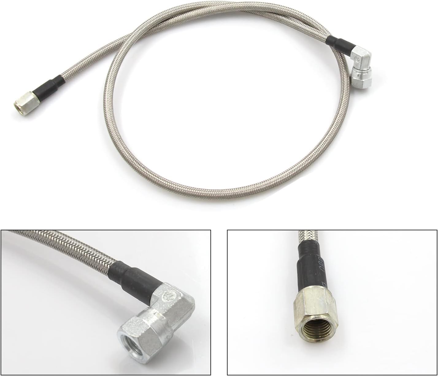 Línea de alimentación de aceite Turbo trenzada de acero inoxidable 4AN 48 “turbocompresor drenaje de aceite de retorno de línea de manguera y