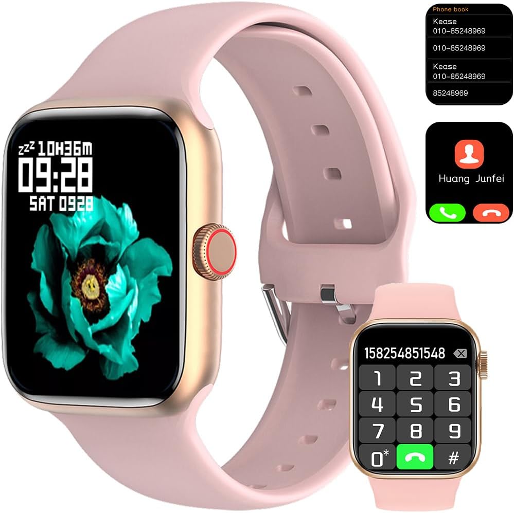 321OU Reloj inteligente para hombres, mujeres y niños, compatible con teléfonos Android, reloj inteligente Bluetooth de 2.19 pulgadas, pantalla