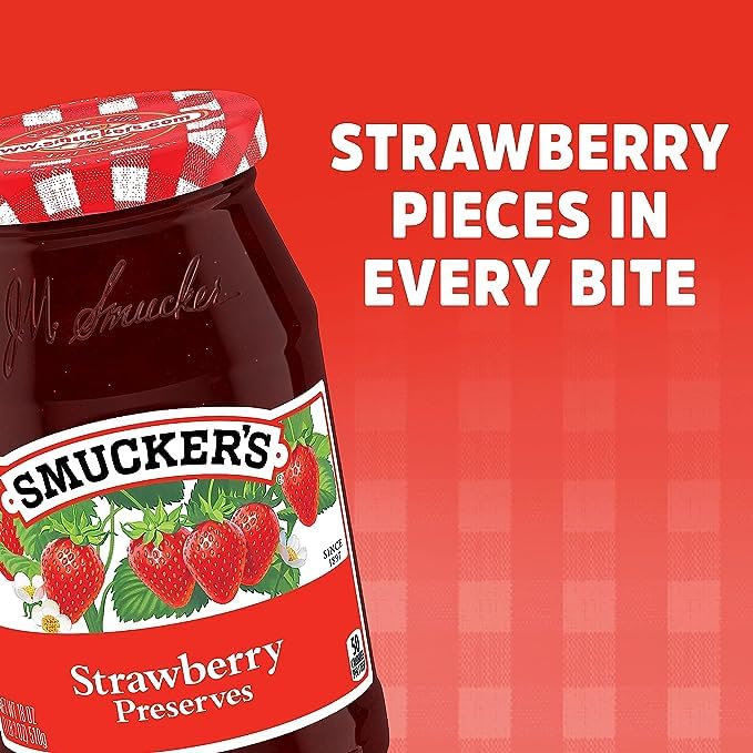 Smucker’s – Conservas sin semillas, fresa, 12 onzas, paquete de 2 (24 onzas en total)