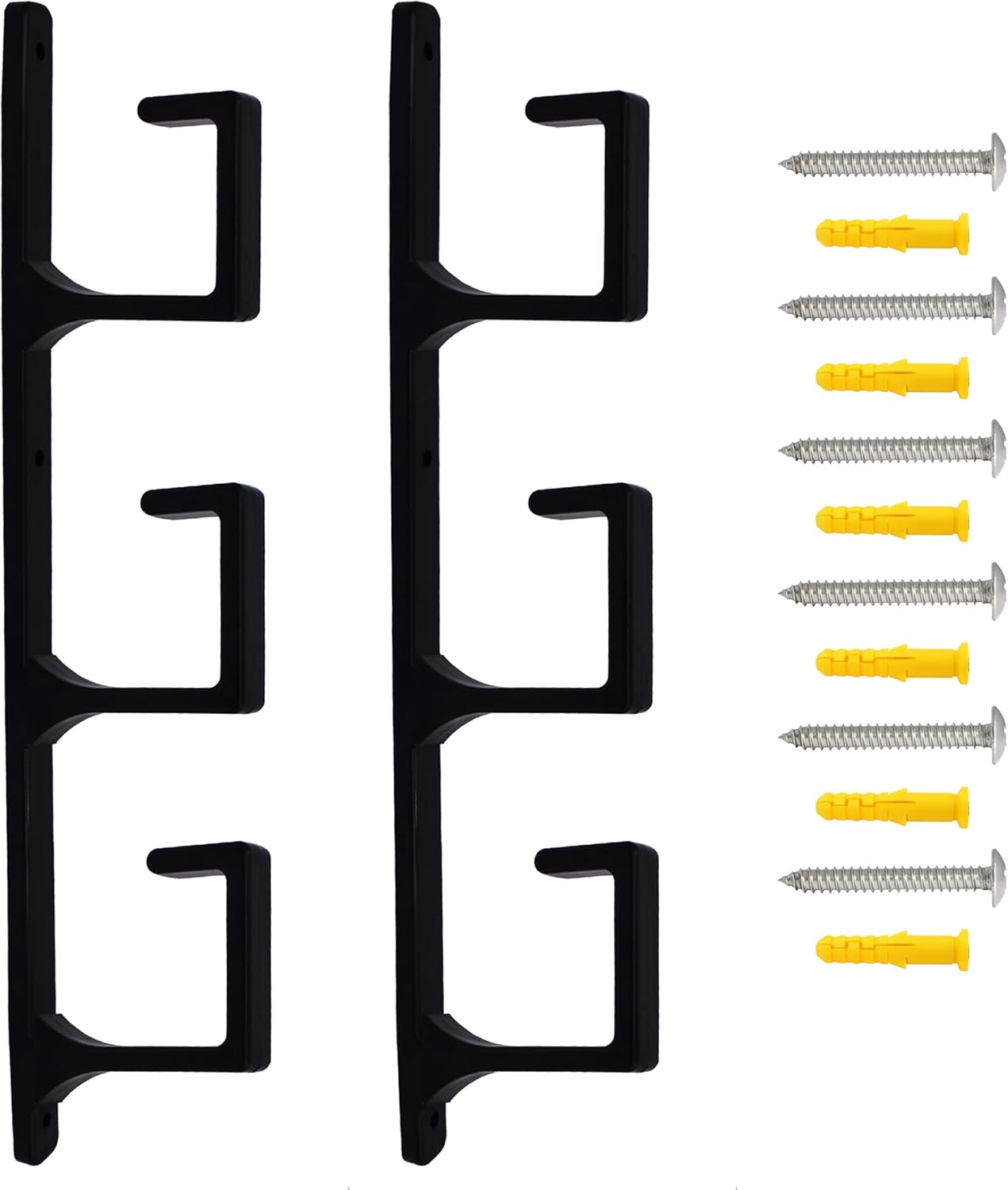 YYST Soporte de pared con espada negra para colgar en la pared, pantalla horizontal