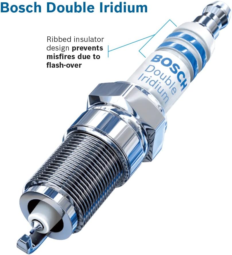 Bosch – Bujía de reemplazo de Iridio doble OE, 4PK, Iridio doble.