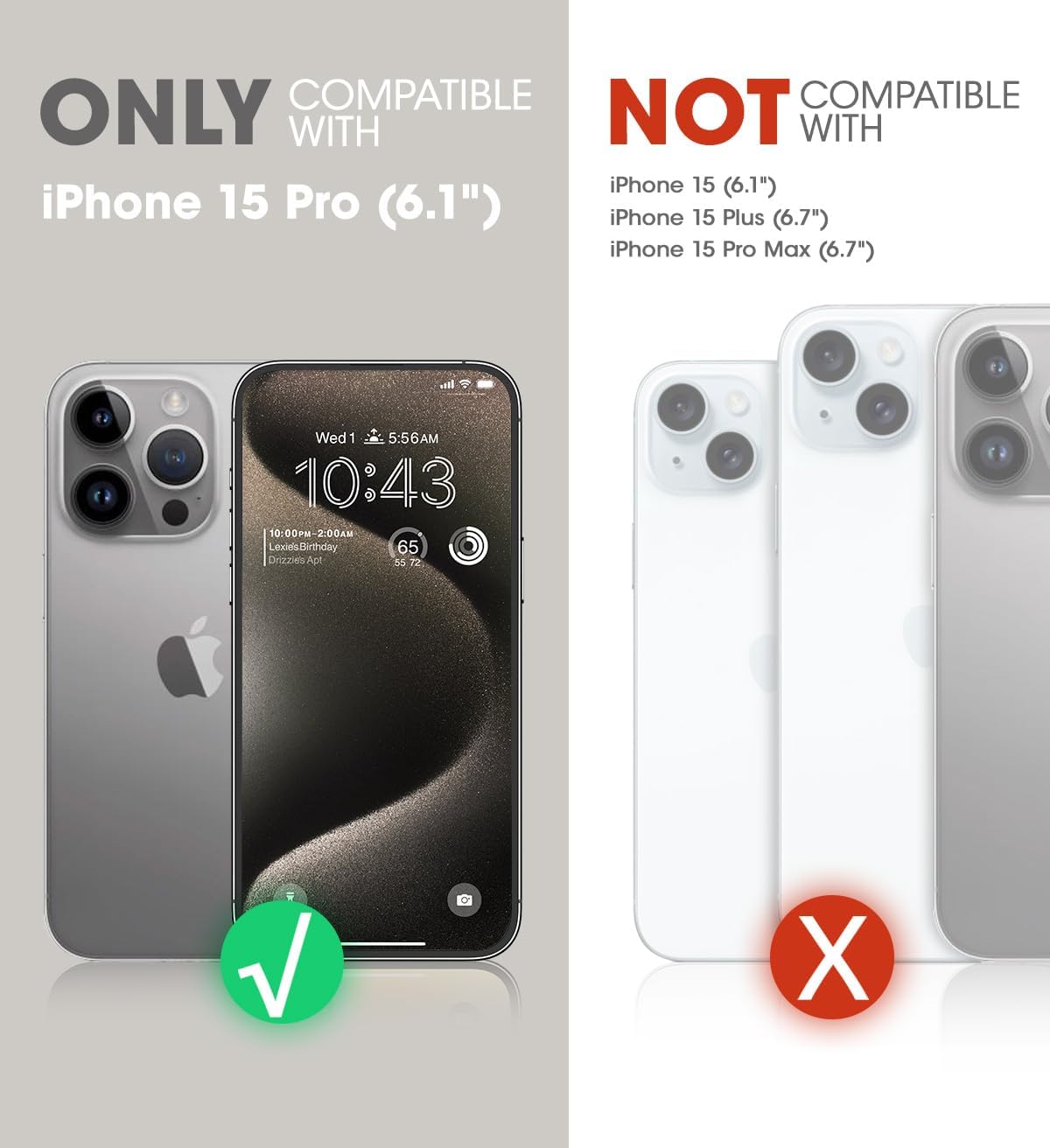 SUPCASE UB Mag XT – Funda para iPhone 15 Pro de 6.1 pulgadas con funda para cámara, compatible con MagSafe Funda resistente con soporte integrado