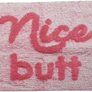 Melody Jane Dolls Houses Alfombra de baño para casa de muñecas, bonito trasero, color rosa, moderna, accesorio impreso, tarjeta Melody Jane Dolls Houses Alfombra de baño para casa de muñecas, bonito trasero, color rosa, moderna, accesorio impreso, tarjeta