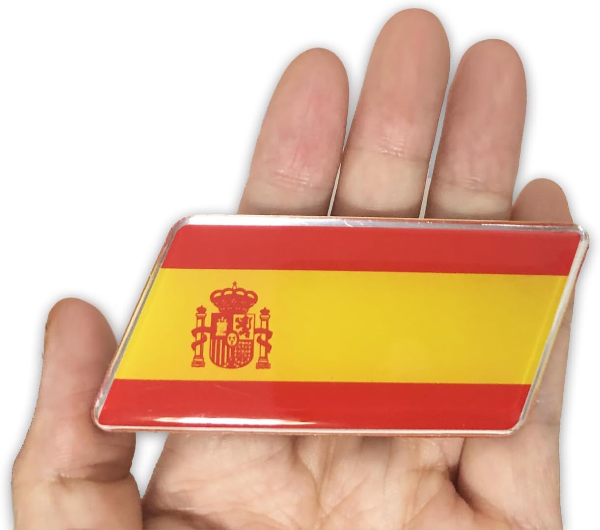 Calcomanía con la bandera de España, banderas españolas, calcomanías de coche, emblema, calcomanías para parachoques, logotipo para vehículos,