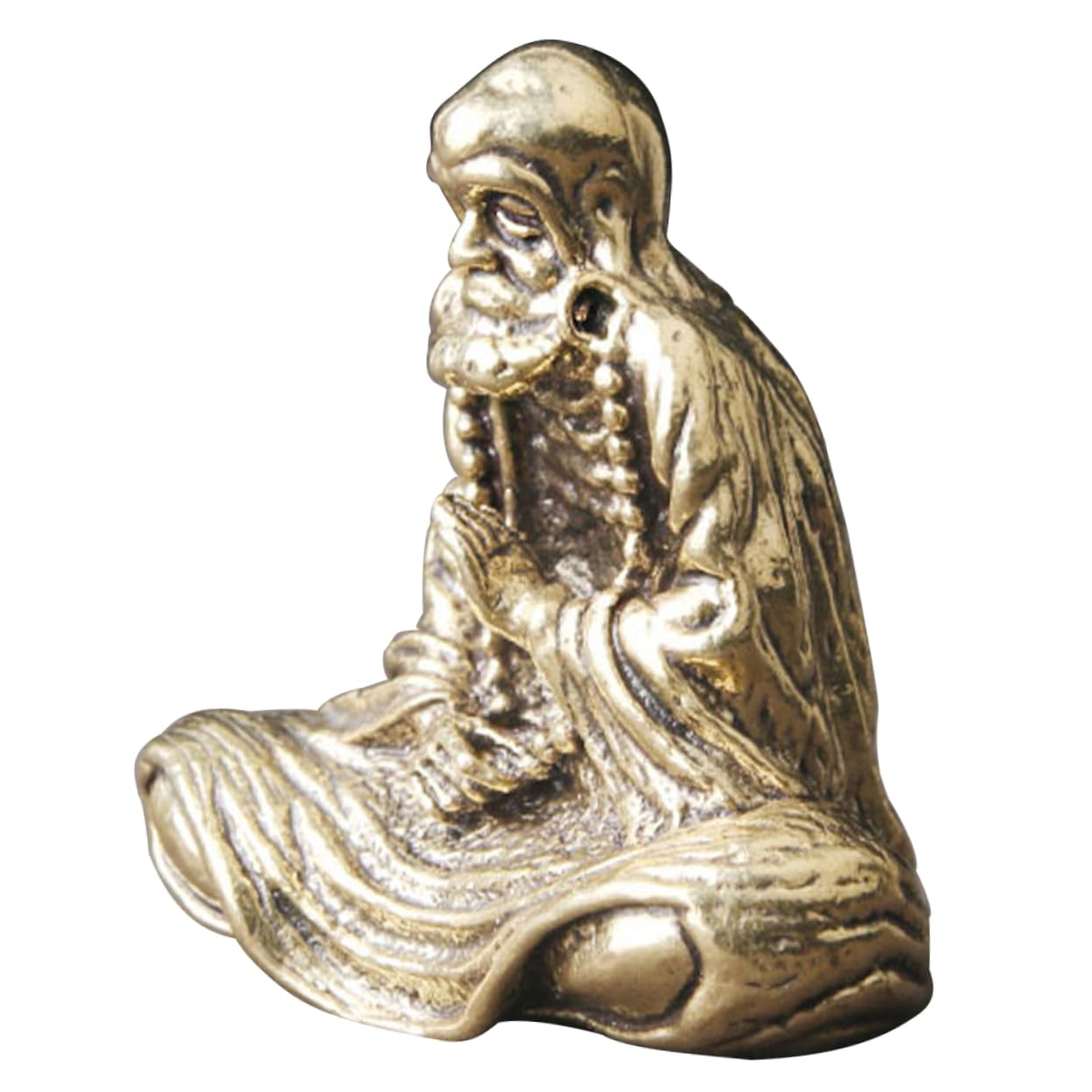 Abaodam 3pcs Brass Bodhidharma Master Head Sculptures Buddha Meditation Statue Buddha Statue Decor Sitting Buddha Statue Indoor Decor Home Decor