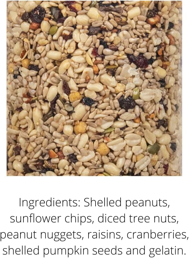 JCs Wildlife Woodpecker Blend Premium Bird Seed – Cilindro pequeño, 2 libras (4)