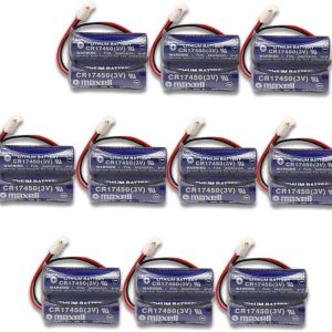 (10 Count) 2CR17450-2WK27 D80UB016170 3V 2600mAh Battery Pack for Mazak 2CR17450 3V Battery (10 Count) 2CR17450-2WK27 D80UB016170 3V 2600mAh Battery Pack for Mazak 2CR17450 3V Battery