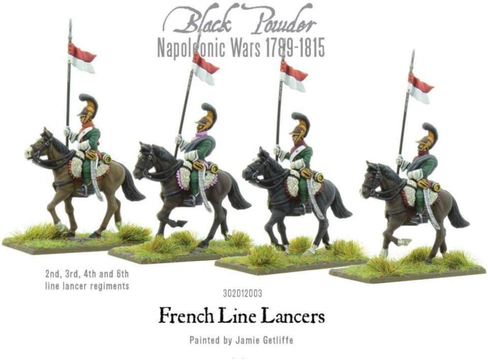 WarLord Black Powder Napoleonic French Line Lancers 156 Kit de modelo de plástico militar Wargaming