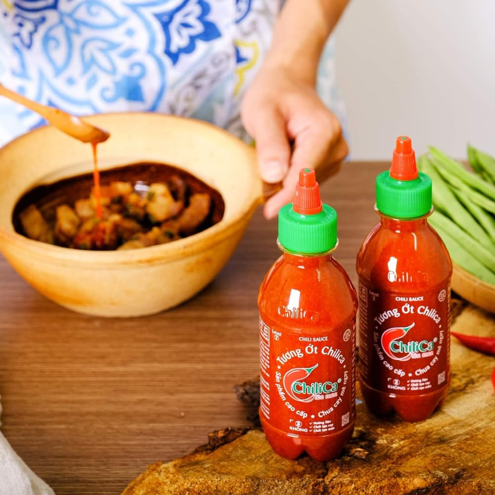 Chilica Salsa de chile, salsa de chile picante, salsas de inmersión sabor picante, 25.1 oz (9, 1, cuenta)