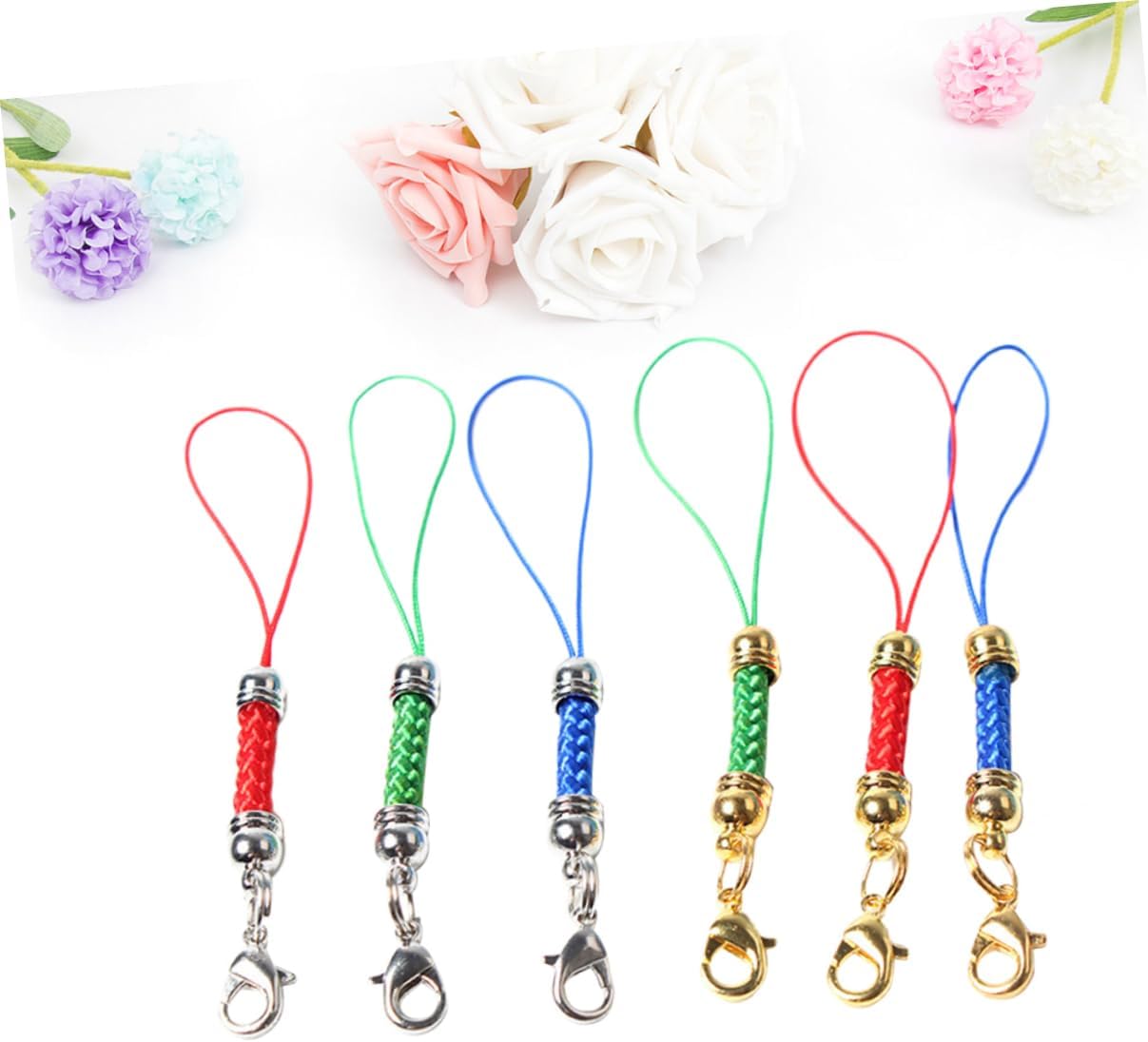 SAFIGLE 30 Uds. Accesorios para teléfono celular, cordón para teléfono celular, correas de encanto Lariat con cierre de langosta, correa para