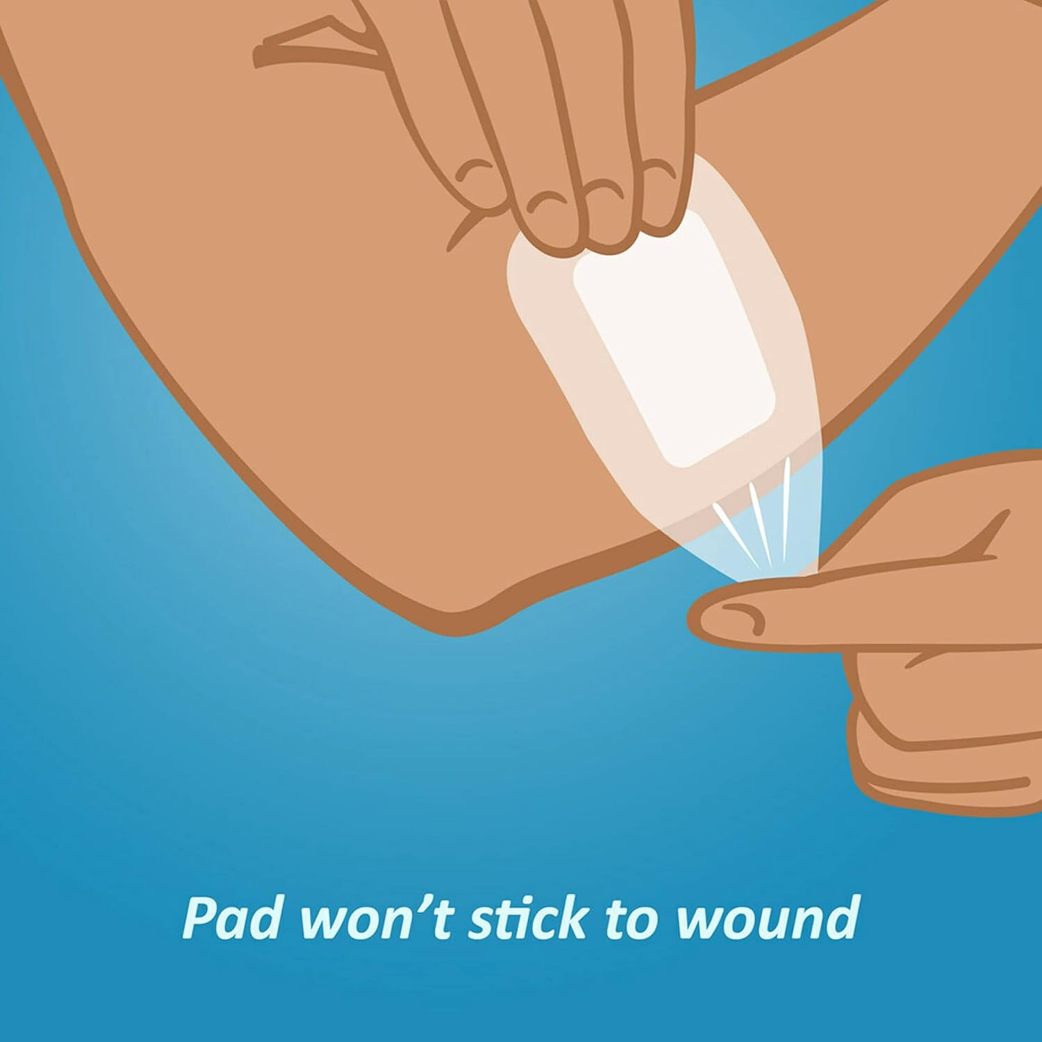 Nexcare Tegaderm – Apósito transparente con almohadilla, película con almohadilla, almohadilla absorbente absorbe el líquido y no se adhiere a tu