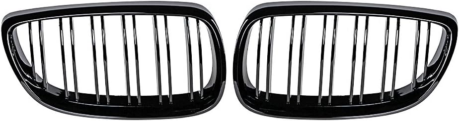 CORP – 2 fundas para parrilla de riñón para capó delantero izquierdo y derecho, compatible con 3-Series 07-10 E92 Coupé E93 Convertible 08-13 M3 2DR