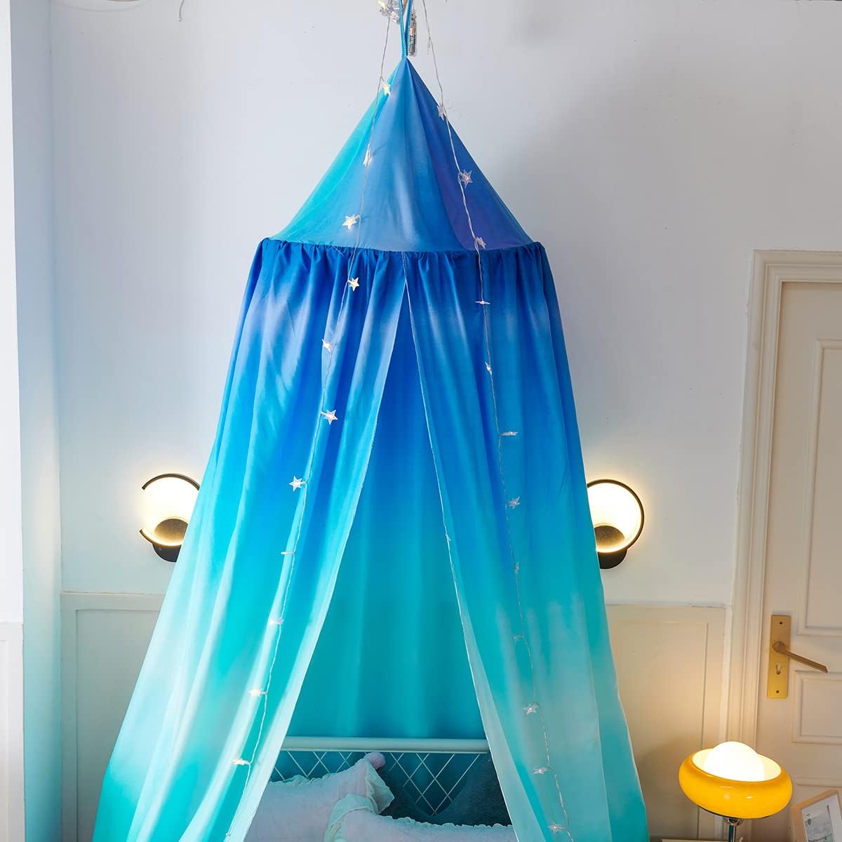 Mengersi Toldo de cama para niños y niñas, toldo de Corlofrul para cama, ropa de cama, habitación de niños, tienda de campaña de juego de castillo,
