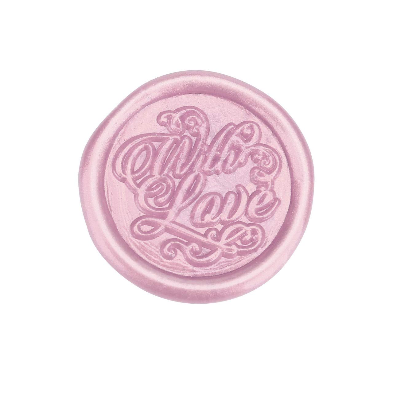 Yoption 15 varillas de cera para sellar con pistola de pegamento, ideal para invitaciones de boda, tarjetas, sobres (rosa)