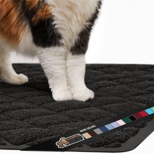 Gorilla Grip – Tapete grueso para arena de gato, 24 x 17, menos residuos, atrapa suciedad, se mantiene en su sitio, suave para las patas, limpieza Gorilla Grip – Tapete grueso para arena de gato, 24 x 17, menos residuos, atrapa suciedad, se mantiene en su sitio, suave para las patas, limpieza