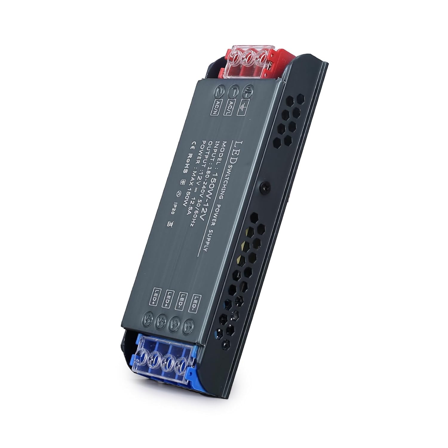 QNNP Controlador LED 150 vatios 12V CC transformador de bajo voltaje adaptador de transformador AC 220V a 12V DC, fuente de alimentación LED para