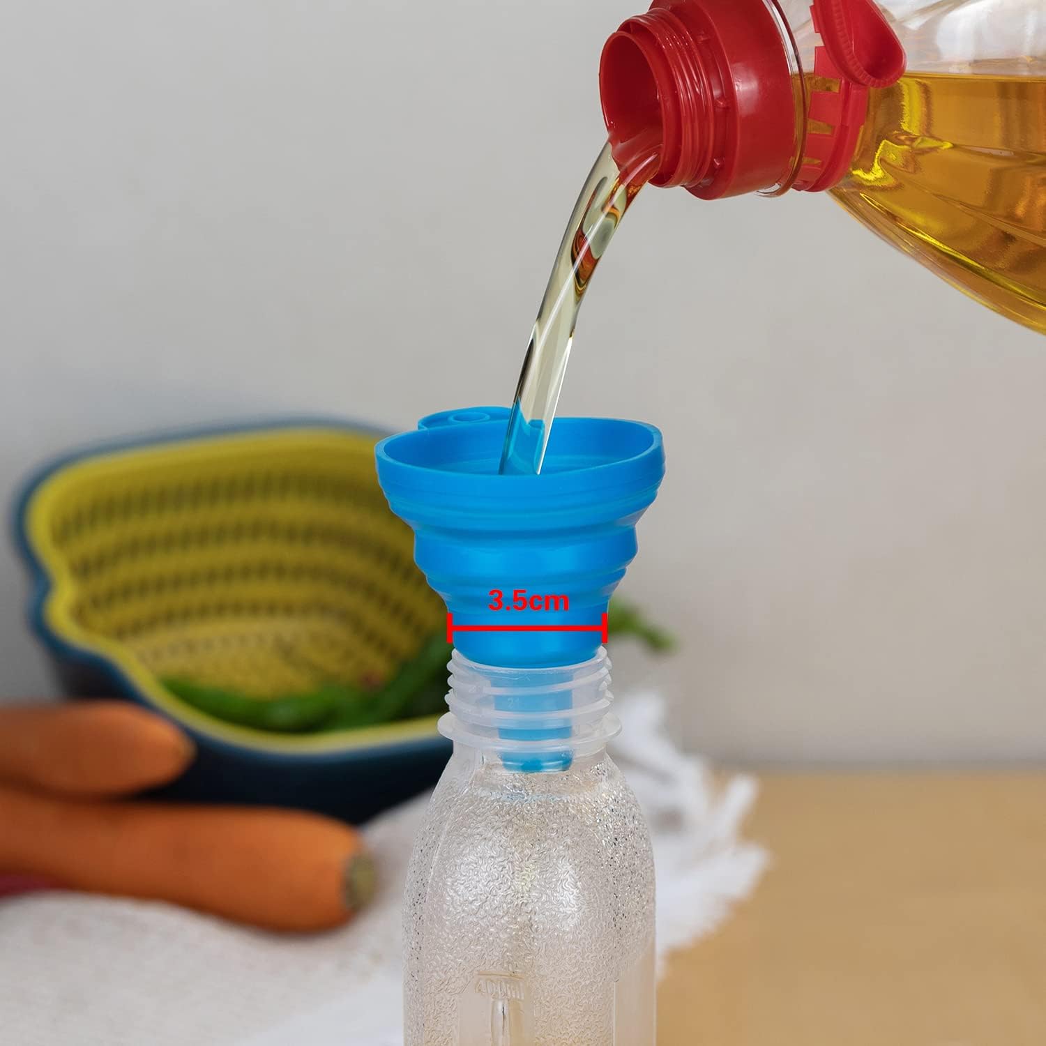 Fardtry Con tapa, botella de extrusión de condimentos, condimento de 16 onzas, condimento controlado, 5 en total, muy adecuado para colocar