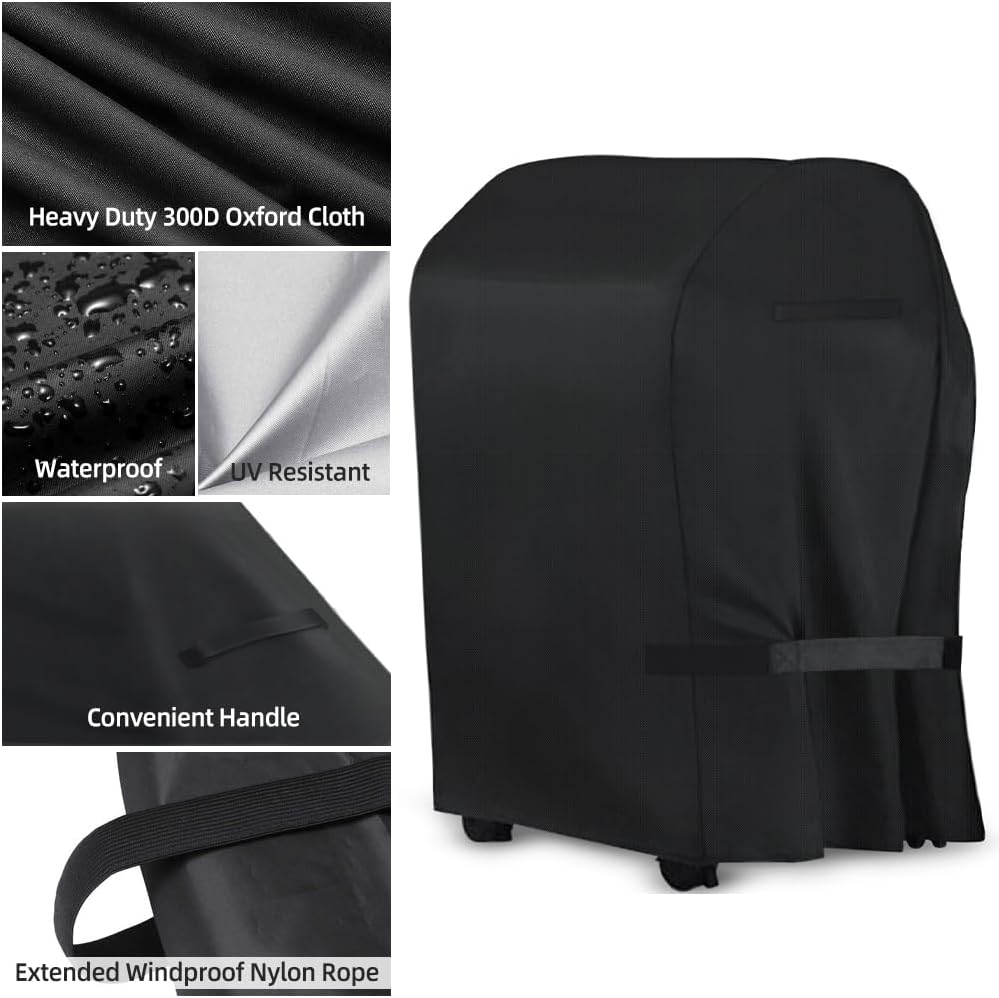 Funda para parrilla, 40 pulgadas, resistente al agua, Oxford, para exteriores, a prueba de polvo, resistente al viento, a los rayos UV, cubierta de