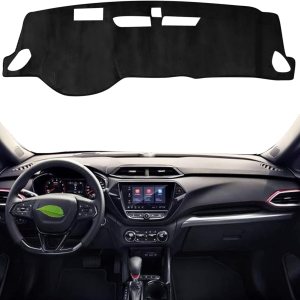 Actkill Ajuste personalizado para alfombrilla de cubierta de salpicadero 2021 2022 2023 Chevrolet Trailblazer Accesorios Negro franela cubierta de Actkill Ajuste personalizado para alfombrilla de cubierta de salpicadero 2021 2022 2023 Chevrolet Trailblazer Accesorios Negro franela cubierta de