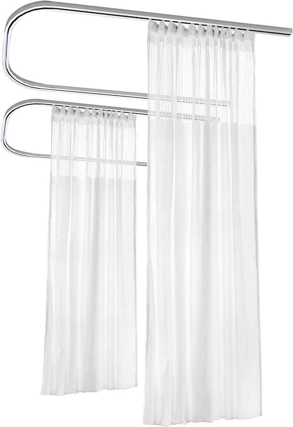Frelement Cortina médica extra ancha de 180 pulgadas de ancho x 84 pulgadas de largo, cortinas divisoras de habitación para hospital, clínica