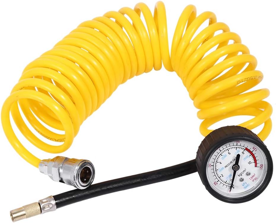 KIMISS Cilindros de inflado de neumáticos con bolsa portátil, mini compresor de aire portátil 150PSI inflador de neumáticos de coche, kit portátil,