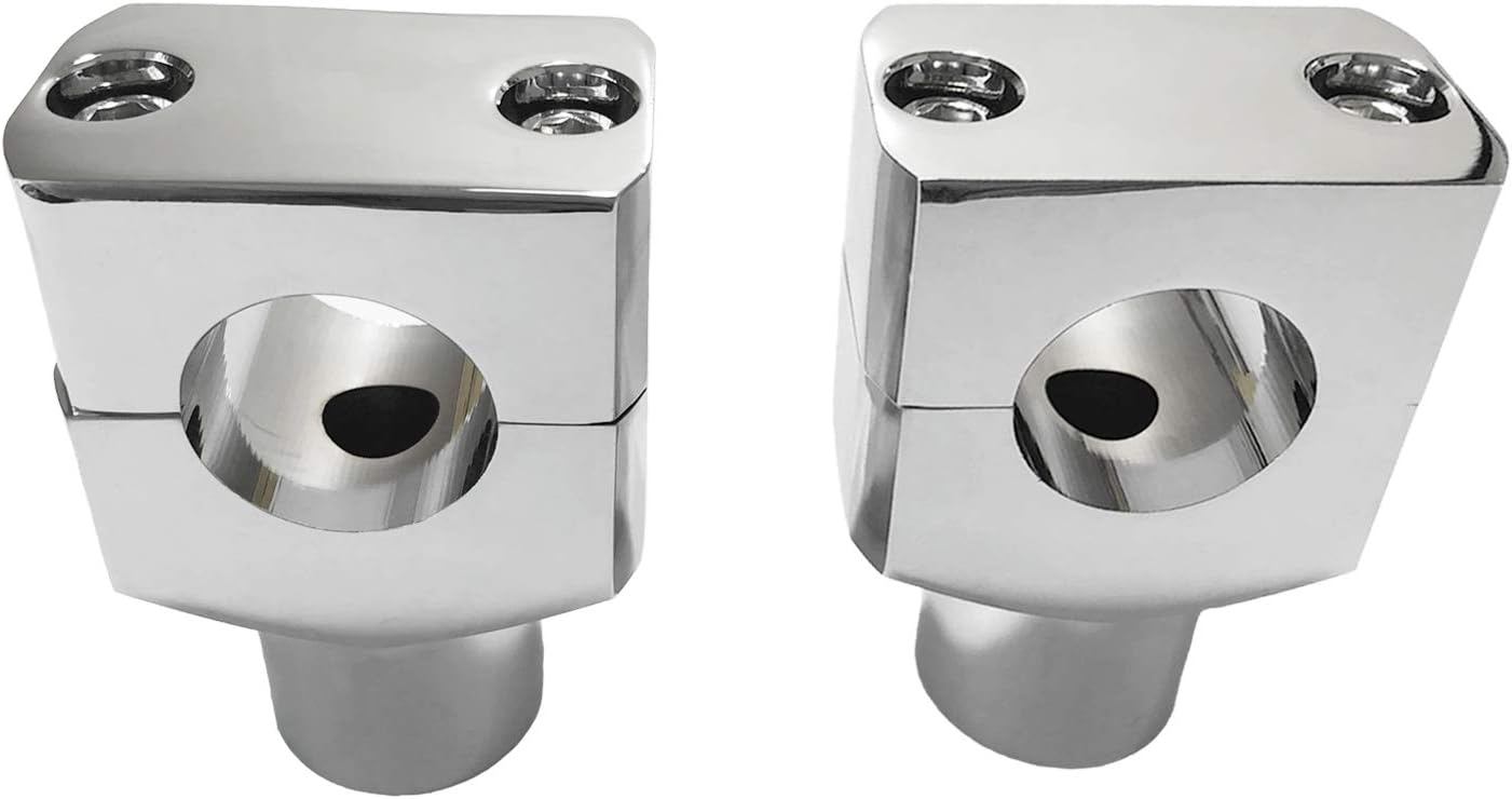 Abrazadera elevadora de manillar de 1″ 25MM compatible con Harley Kawasaki Suzuki Yamaha Honda Shadow