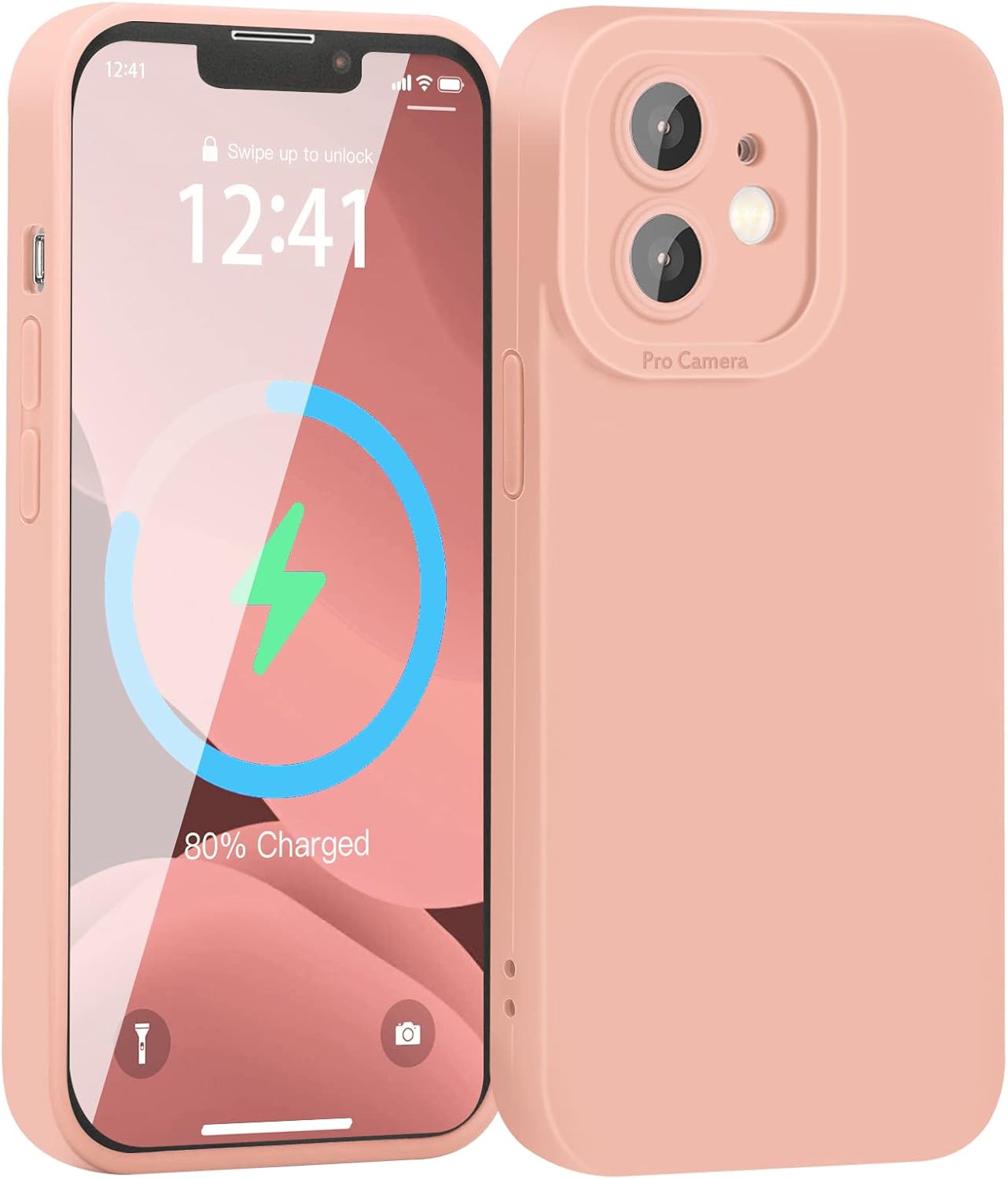 YZR Compatible with iPhone 12 Case 6.1 inch(2020),Silky and Soft Touch Series Premium Soft Liquid Silicone Rubber Full-Body Protective Bumper Case