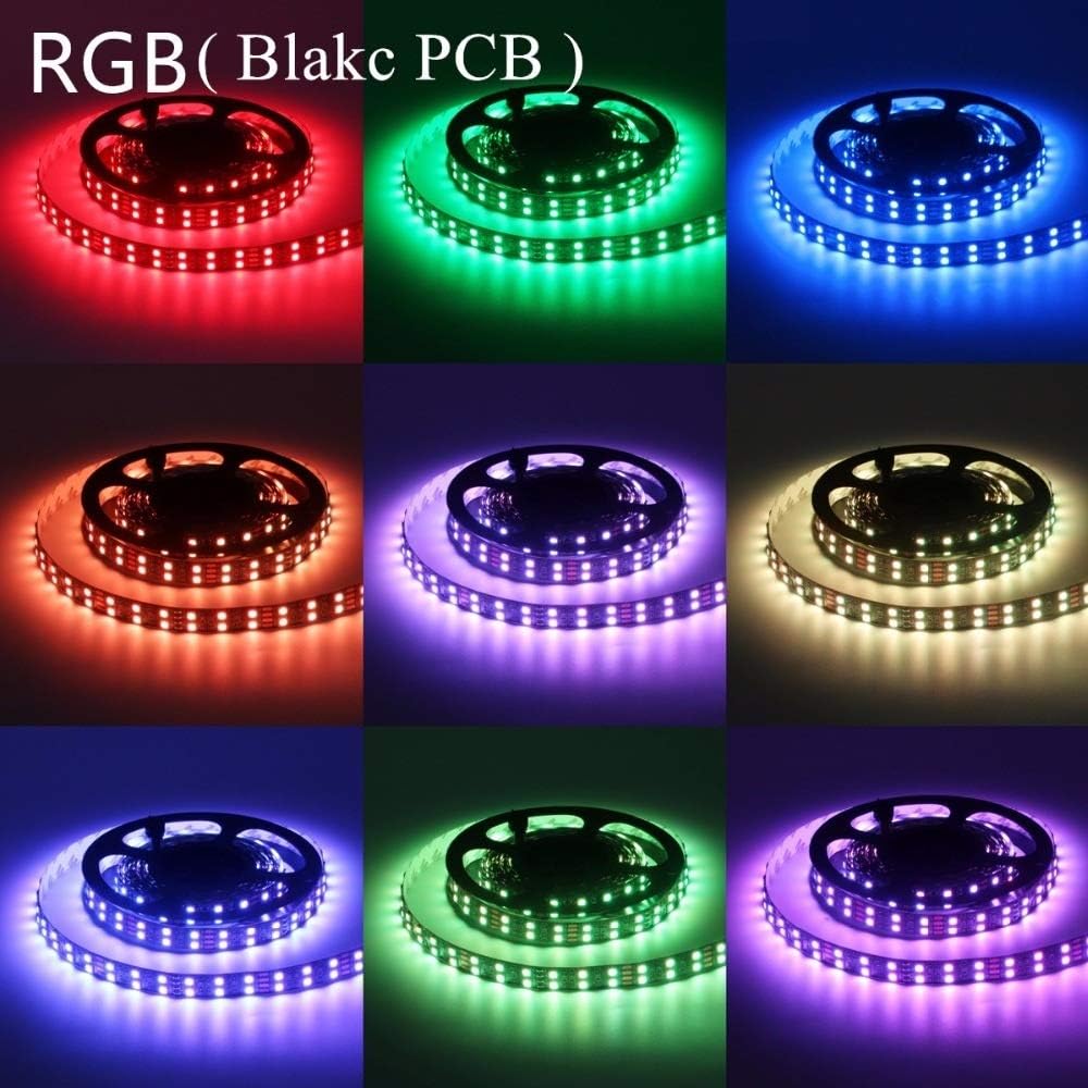 Accesorios de decoración LED para decoración del hogar, cinta de neón flexible, tira de LED RGB, impermeable, PCB 5050 DC12V 120LEDsm, tira de luz