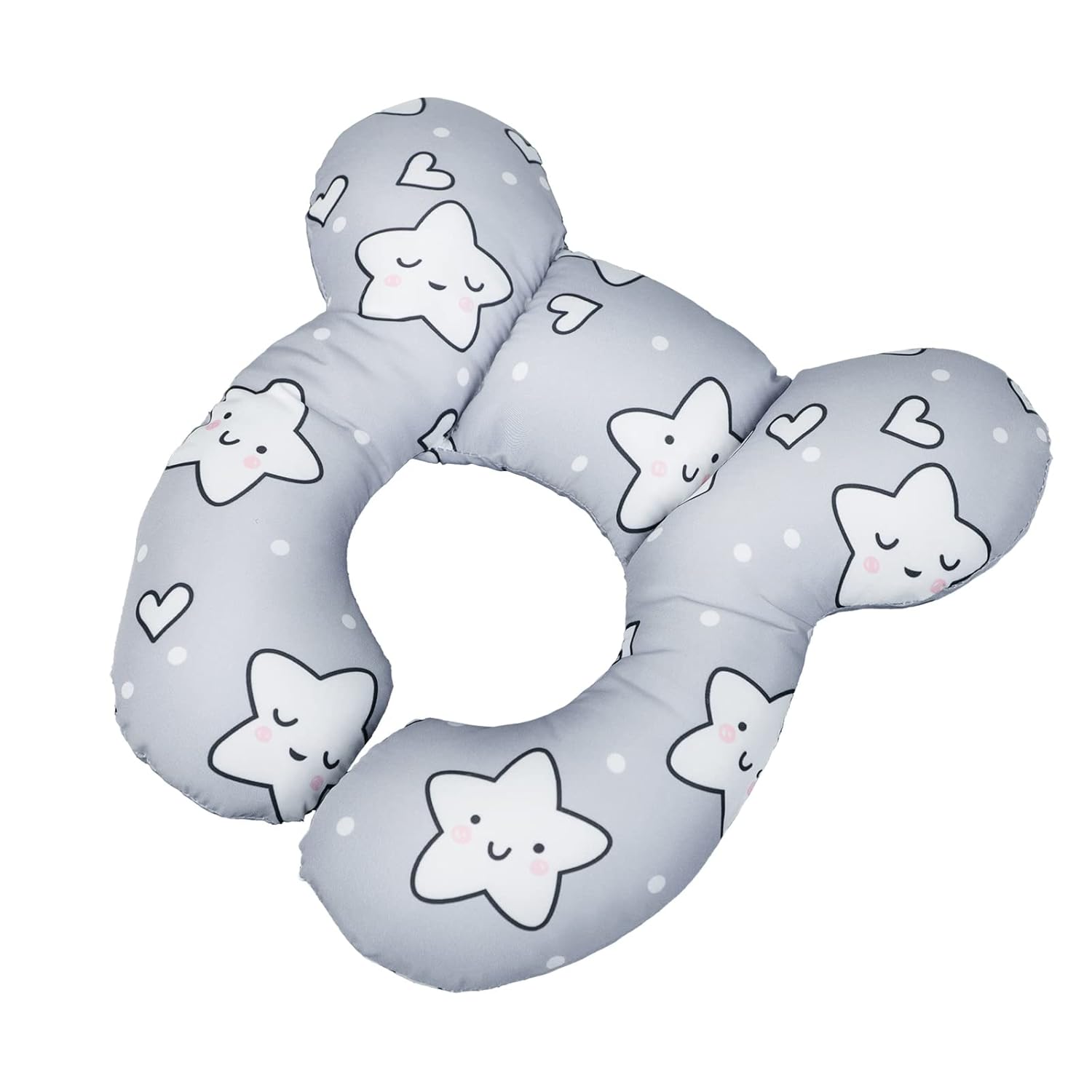 Almohada de viaje para bebé, almohada de apoyo para la cabeza y el cuello, cojín para reposacabezas para silla de cochecito, asiento de automóvil,