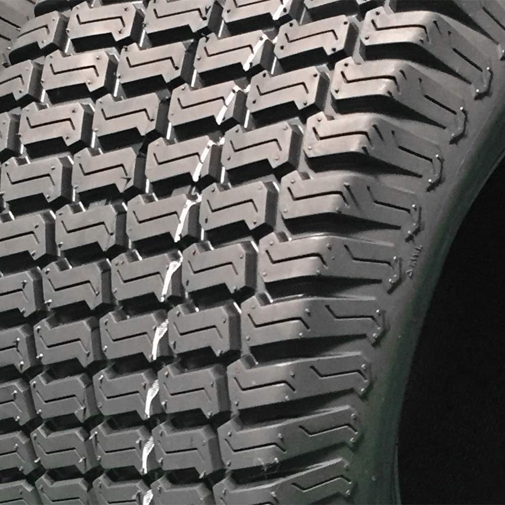 Juego de 2 neumáticos de césped de 24 x 9.50-12 sin cámara 249.5-12 4PR 24-9.50-12 para césped de jardín, tractor, carrito de golf