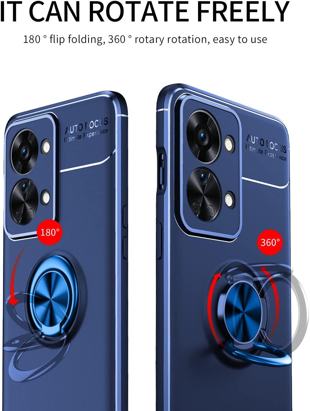 Asuwish Funda de teléfono para OnePlus Nord CE 2 Lite 5G con protector de pantalla de vidrio templado y accesorios para celda Soporte de anillo