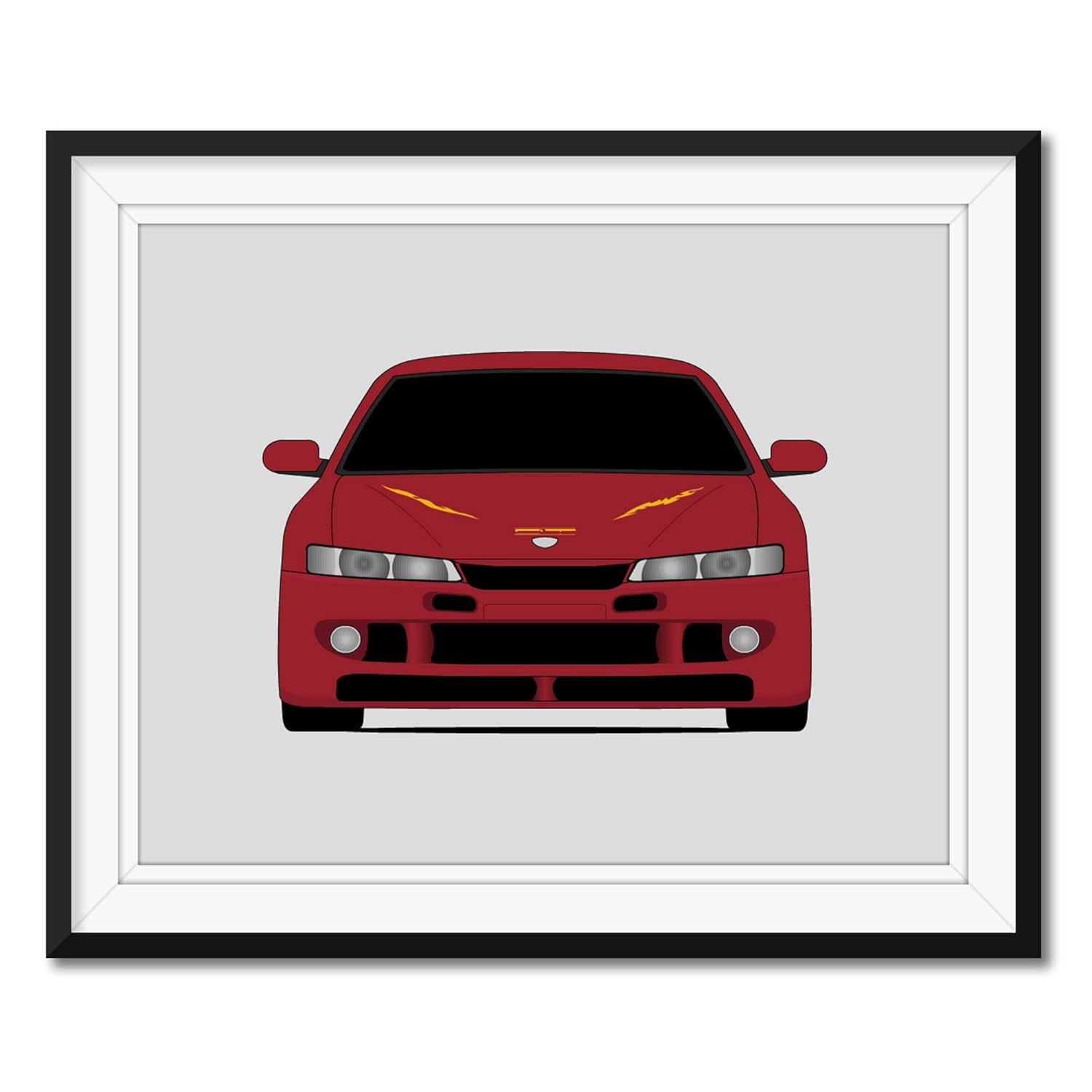 Nissan 240SX (1995-1998) in the Fast and the Furious Movie Inspired Poster Print Wall Art Decor Handmade Silvia S14 driven by Letty Ortiz (Michelle