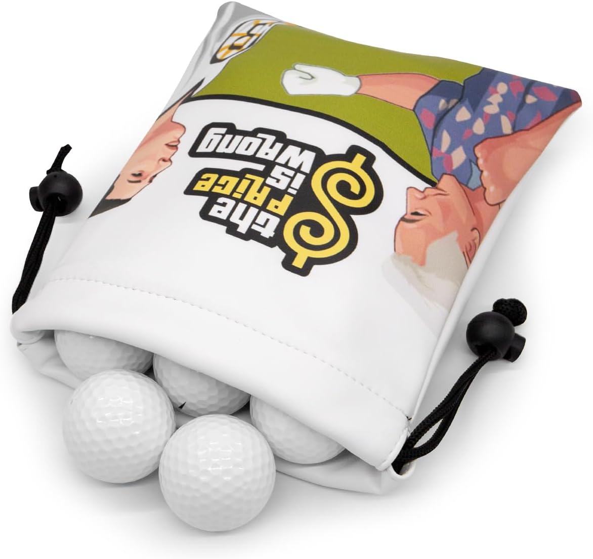 Bolsa de golf para objetos de valor, bolsa de cuero para camiseta de golf con cierre de cordón, bolsa portátil para pelotas de golf, accesorios de