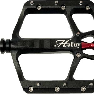 Hafny Pedales de bicicleta de aluminio, mecanizado CNC, plataforma robusta ancha, HF-1400 Hafny Pedales de bicicleta de aluminio, mecanizado CNC, plataforma robusta ancha, HF-1400