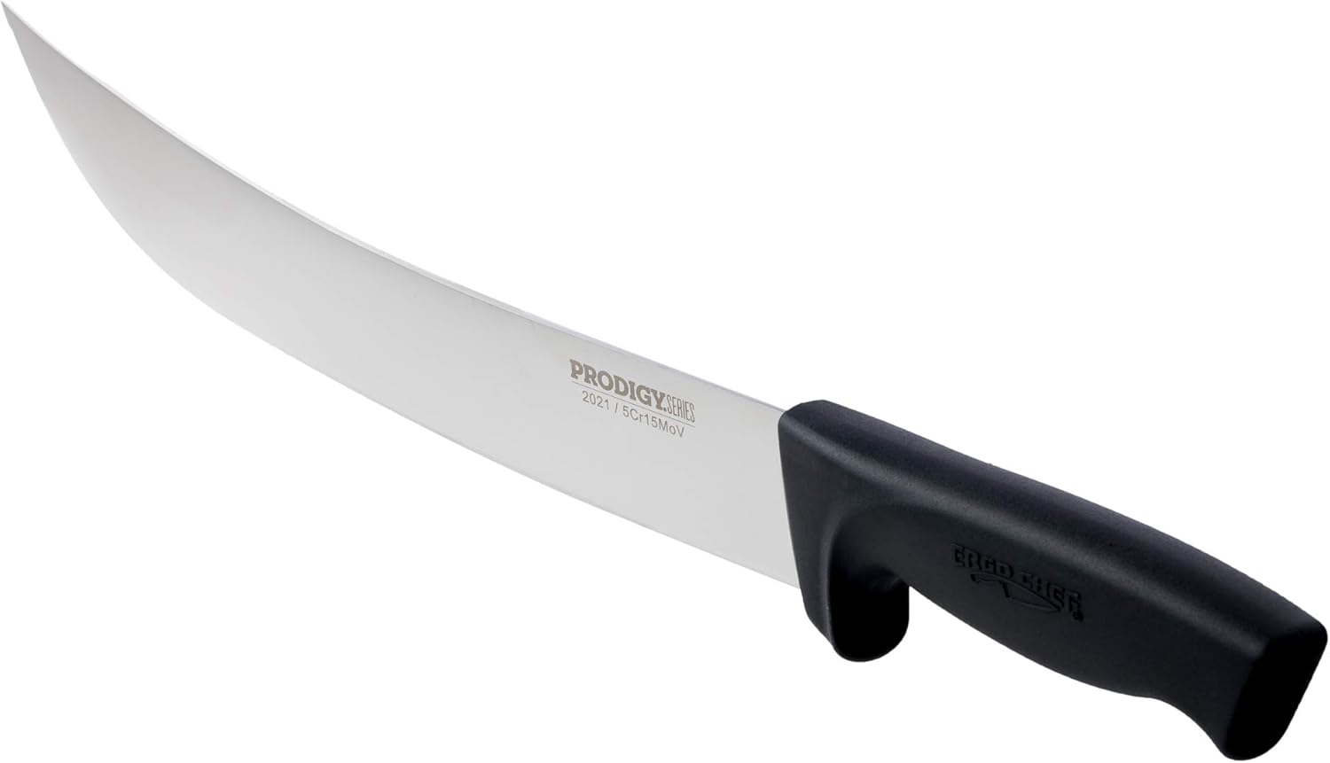 Ergo Chef Prodigy – Cuchillo de corte curvado de 12 pulgadas y tenedor de tallado Pro Series, 12 pulgadas y 8 pulgadas