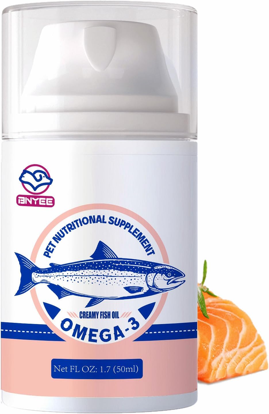 Aceite de pescado de salmón silvestre para perros y gatos pequeños -3 veces Omega 3 para la piel y el pelaje – Suplemento alimenticio emulsionado