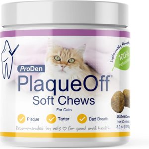 ProDen PlaqueOff Masticables suaves con algas naturales  para gatos de todas las razas  Apoya dientes normales, saludables y olor a aliento en gatos ProDen PlaqueOff Masticables suaves con algas naturales  para gatos de todas las razas  Apoya dientes normales, saludables y olor a aliento en gatos