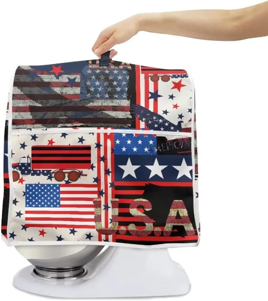 Kitchen Aid – Funda acolchada para batidora de pie, se adapta a todos los modelos de cabezal inclinable y elevador de tazón, tela de poliéster suave