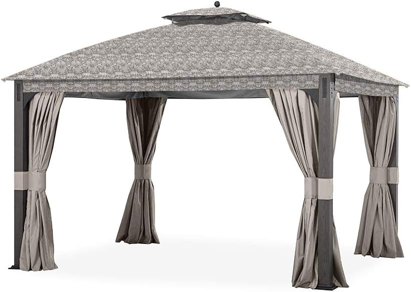Garden Winds Toldo de repuesto para cenador The Shadow Creek – Estándar 350 – Damasco Beige Por favor, lee los consejos del producto antes de comprar
