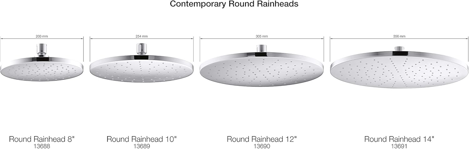 Kohler K-13689-G-BN – Cabezal de ducha, níquel cepillado vibrante