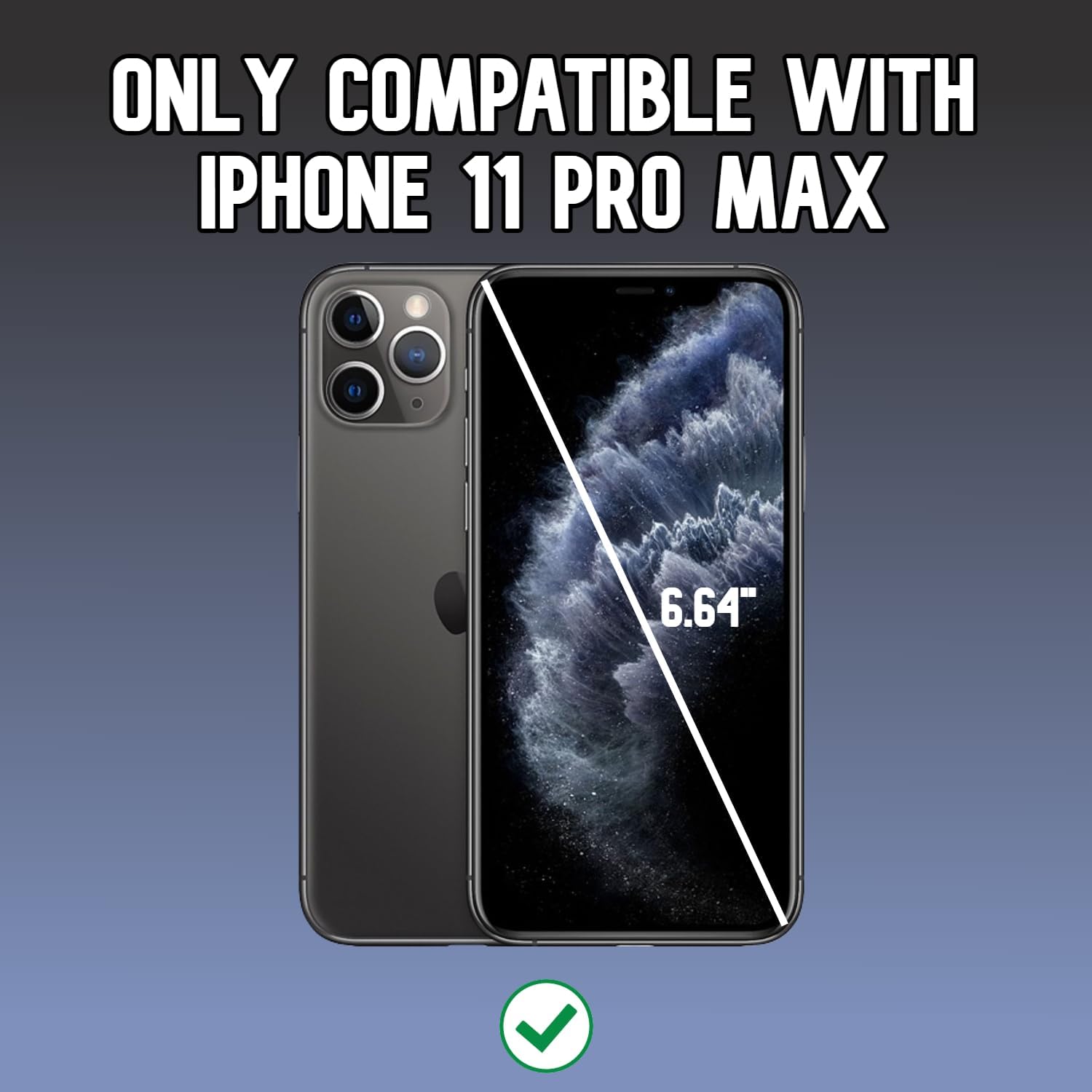 Xréel Platinum Shield compatible con iPhone 11 Pro Max, protector de pantalla de vidrio templado y protector de lente de cámara (paquete de 3),