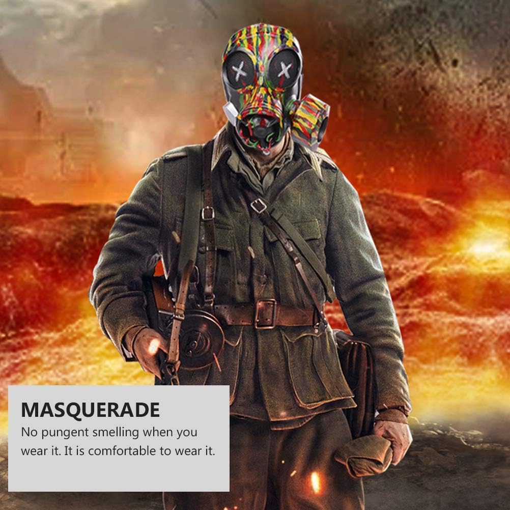 MAELSTROM Máscara de gas de Halloween, disfraz de máscara steampunk, máscara genial de Halloween, cosplay, máscara de gas punk, disfraz de fiesta de