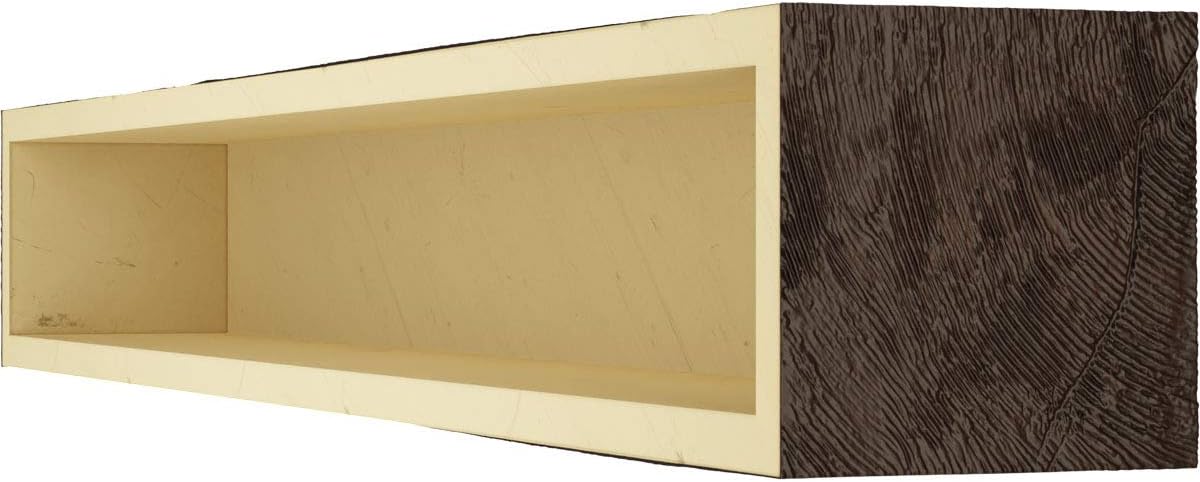 Ekena Millwork MANURW04X04X36ZM Riverwood – Mantel para chimenea de madera sintética, 4 pulgadas de alto x 4 pulgadas de profundidad x 36 pulgadas